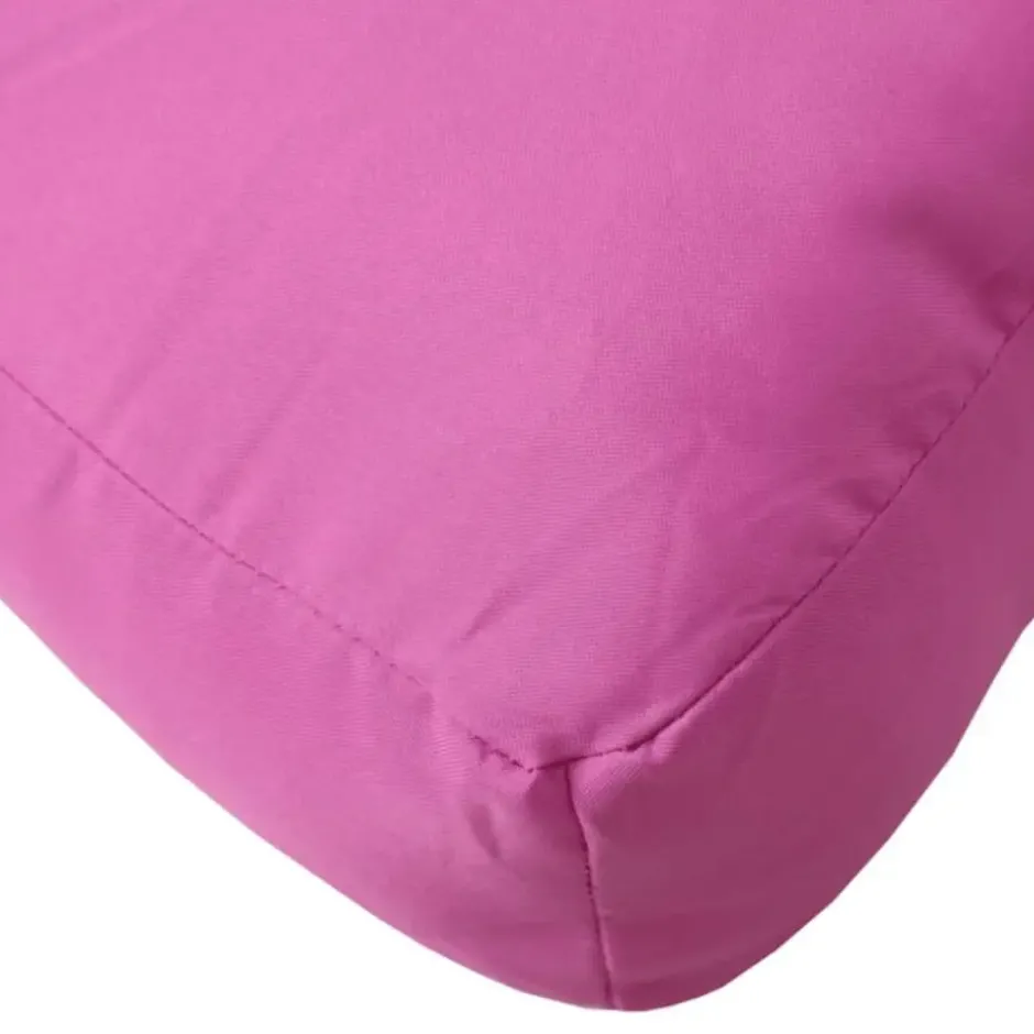 vidaXL - Palletkussen - Roze - Stof - 50 x 50 x 12 cm