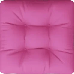 vidaXL - Palletkussen - Roze - Stof - 60 x 60 x 12 cm
