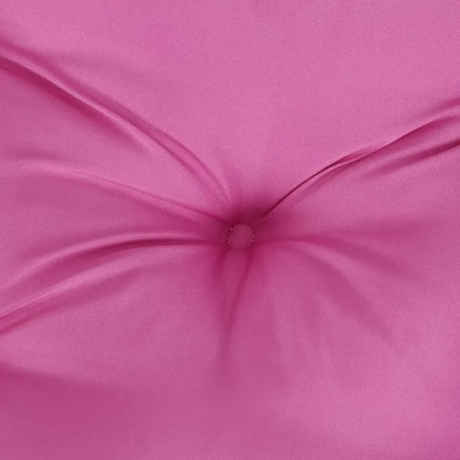 vidaXL - Palletkussen - Roze - Stof - 60 x 60 x 12 cm