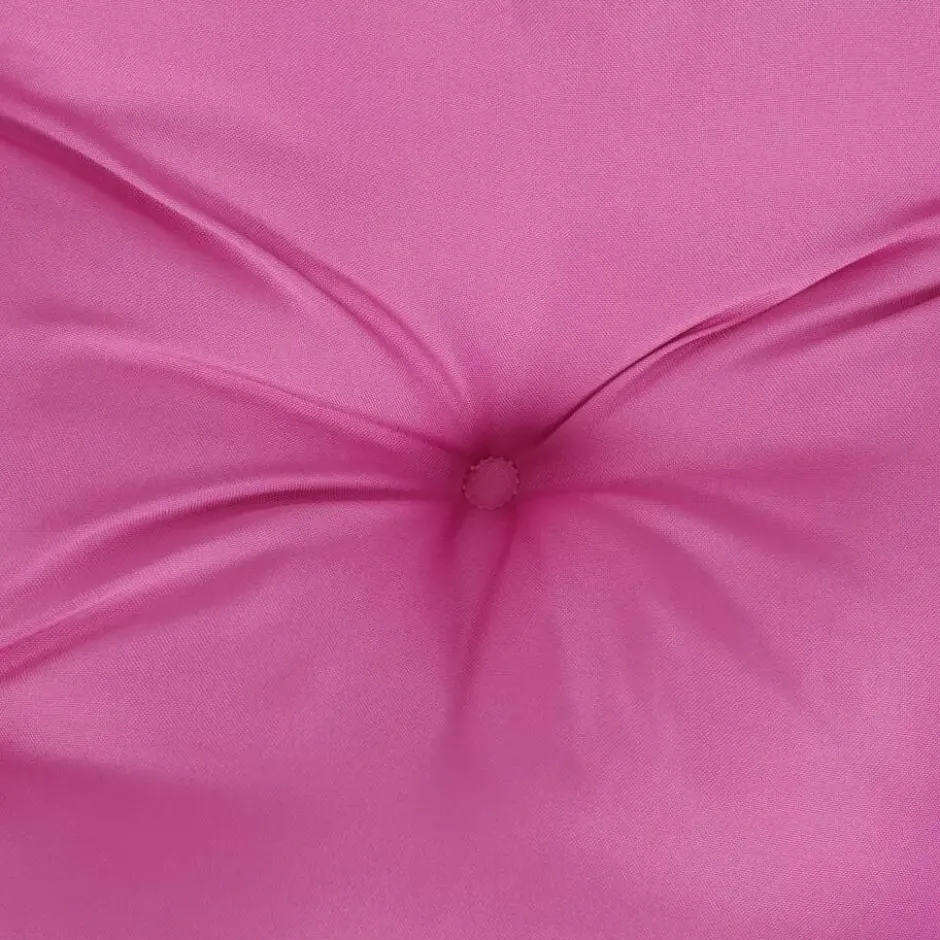 vidaXL - Palletkussen - Roze - Stof - 120 x 80 x 12 cm