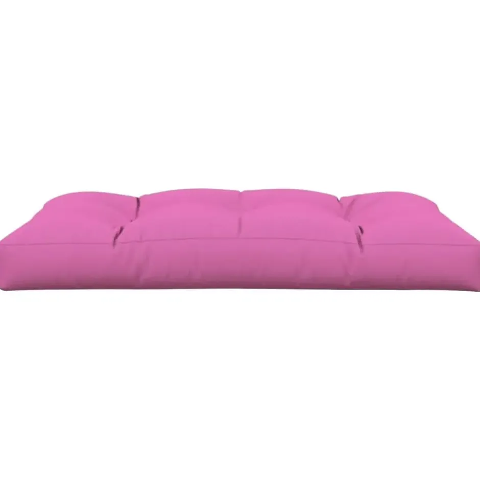 vidaXL - Palletkussen - Roze - Stof - 120 x 80 x 12 cm