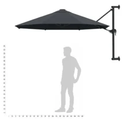 vidaXL - Parasol - Antraciet