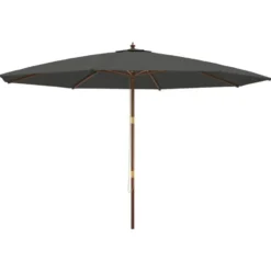 vidaXL - Parasol - Antraciet - Hout
