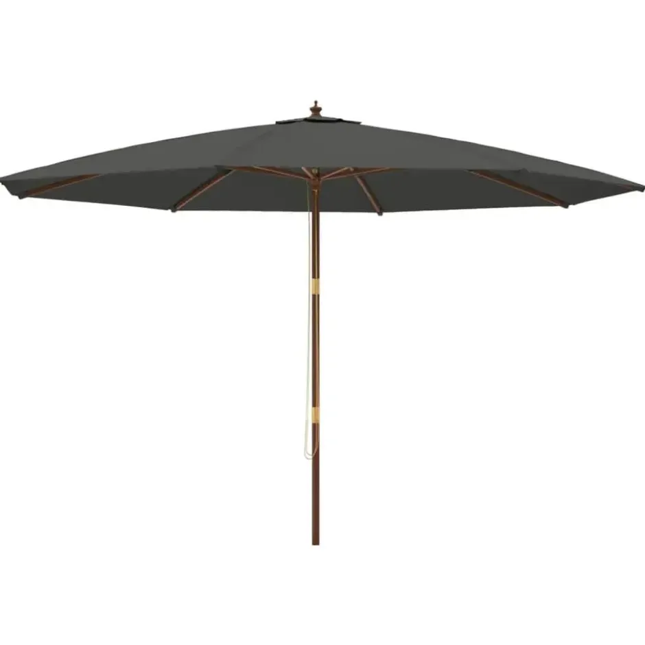 vidaXL - Parasol - Antraciet - Hout