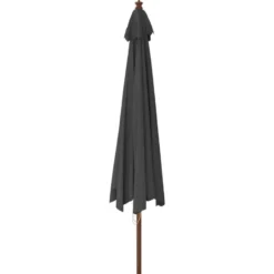vidaXL - Parasol - Antraciet - Hout