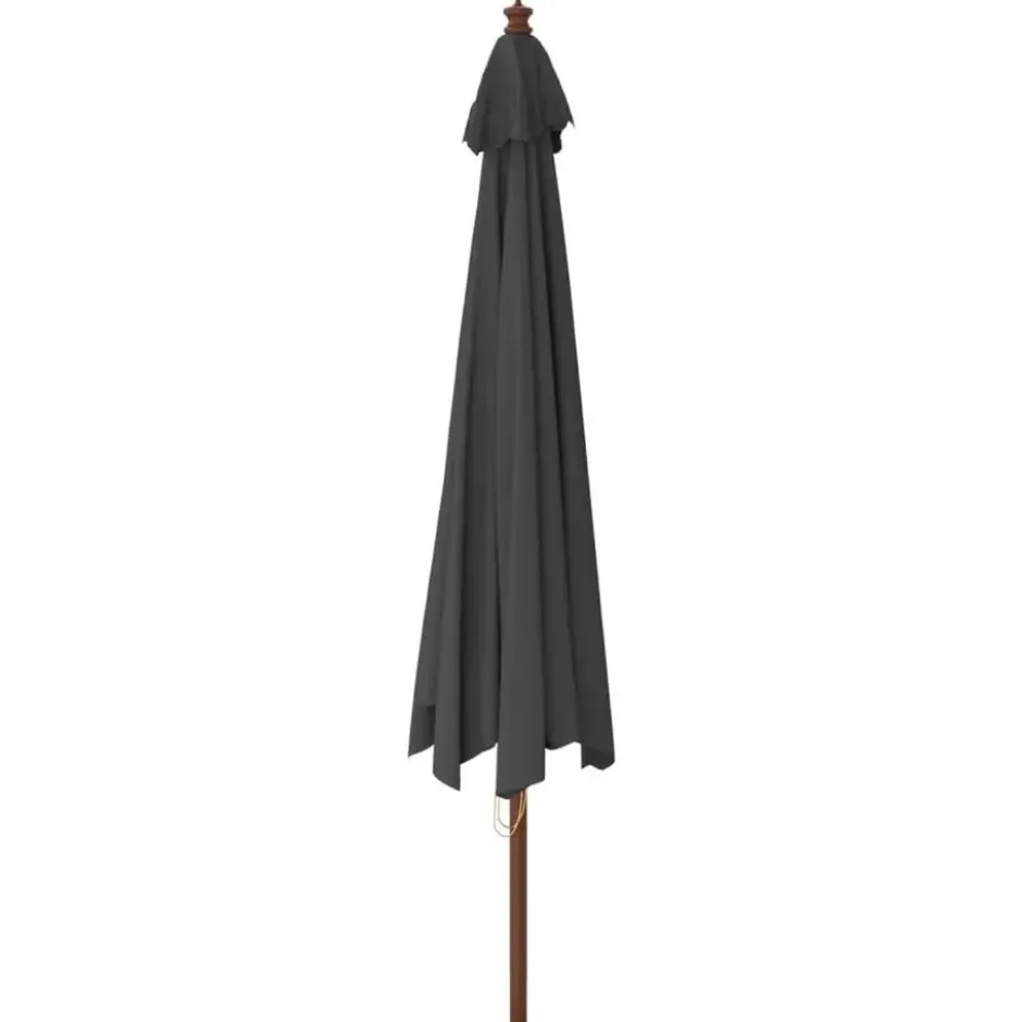 vidaXL - Parasol - Antraciet - Hout