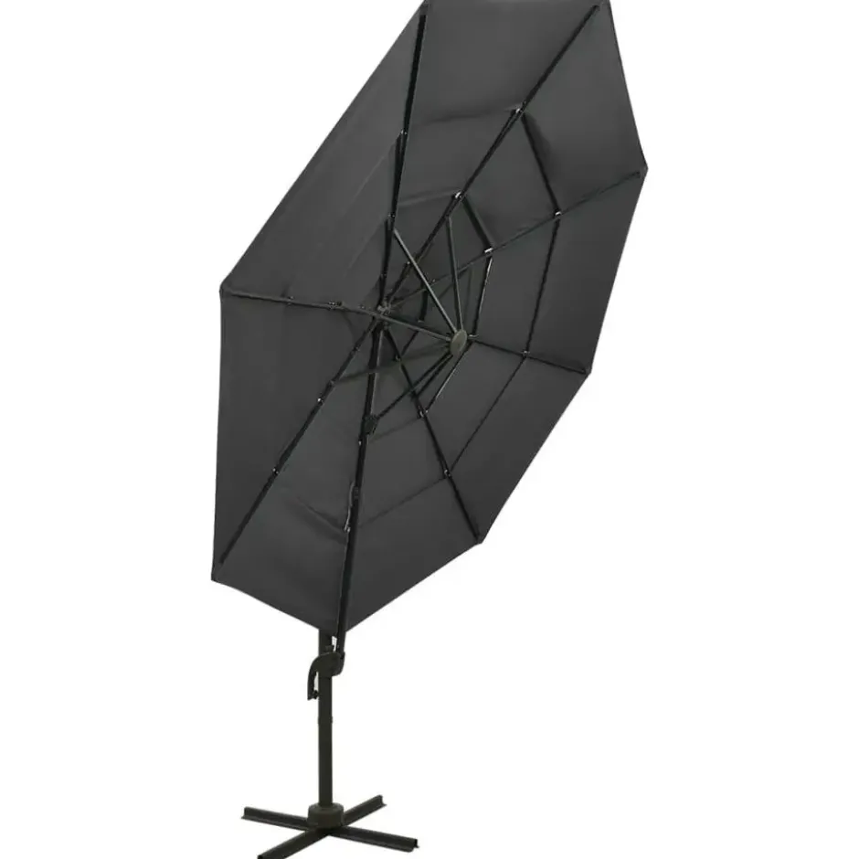 vidaXL - Parasol - Antraciet - Polyester