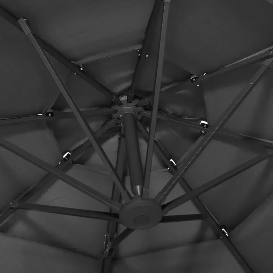 vidaXL - Parasol - Antraciet - Polyester