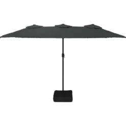 vidaXL - Parasol - Antraciet - Stof