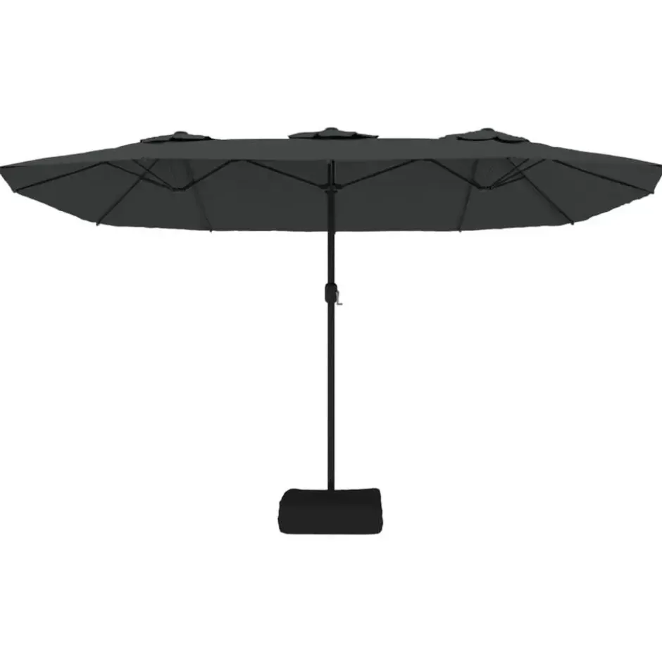 vidaXL - Parasol - Antraciet - Stof