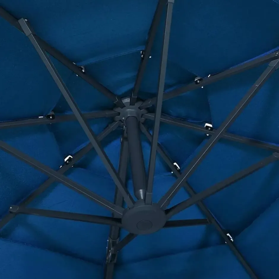vidaXL - Parasol - Blauw - Polyester