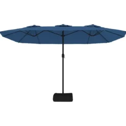 vidaXL - Parasol - Blauw - Stof