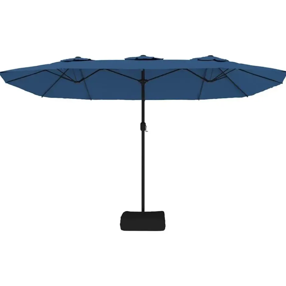 vidaXL - Parasol - Blauw - Stof