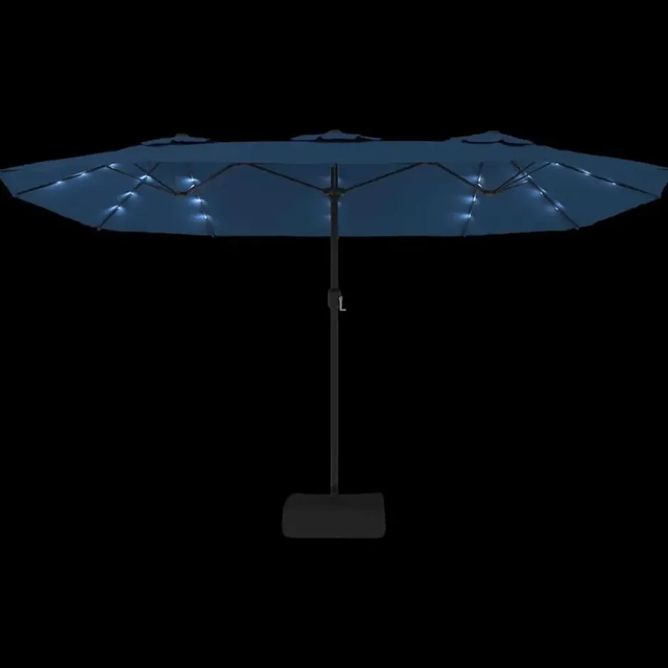 vidaXL - Parasol - Blauw - Stof