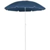 vidaXL - Parasol - Blauw - Stof