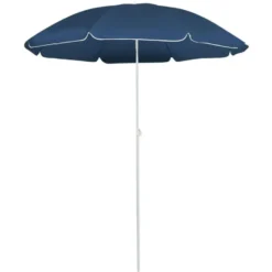 vidaXL - Parasol - Blauw - Stof