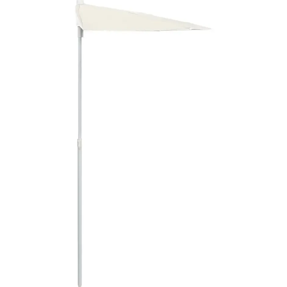 vidaXL - Parasol - Crème - Stof