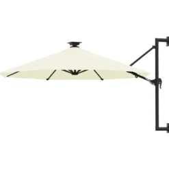 vidaXL - Parasol - Crème - Stof
