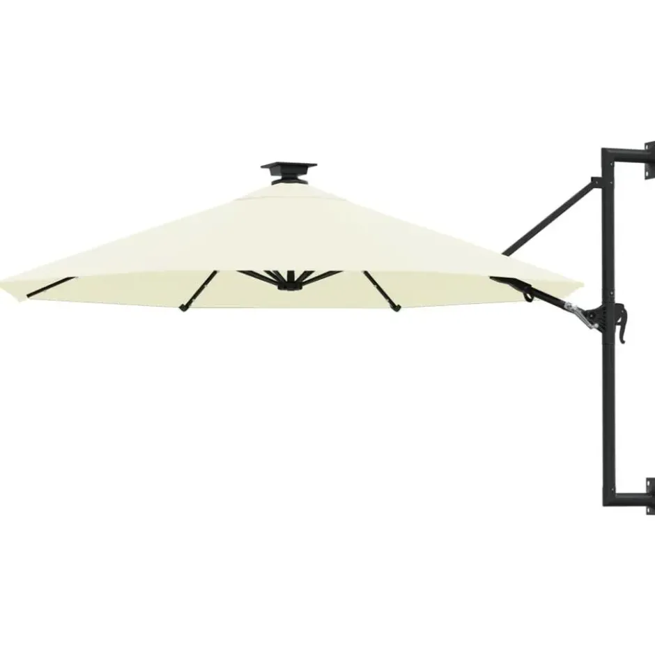vidaXL - Parasol - Crème - Stof