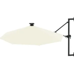 vidaXL - Parasol - Crème - Stof