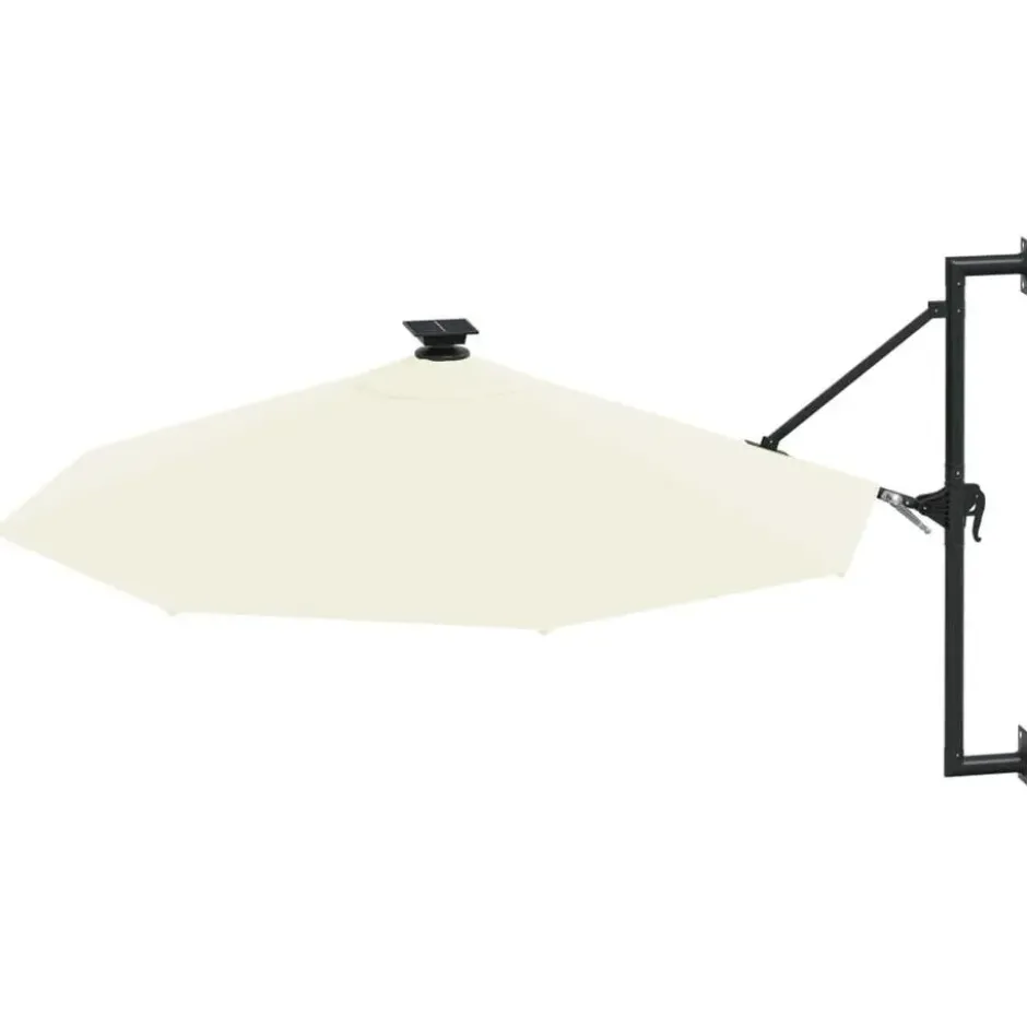 vidaXL - Parasol - Crème - Stof