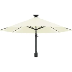 vidaXL - Parasol - Crème - Stof