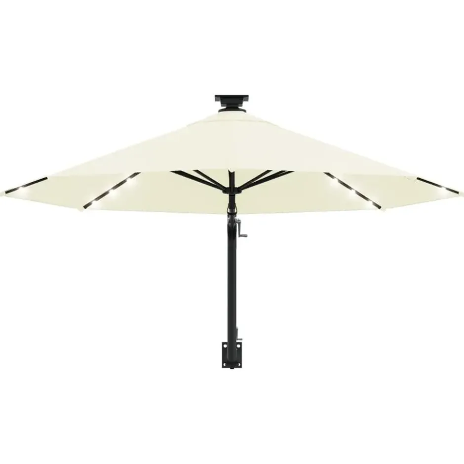 vidaXL - Parasol - Crème - Stof