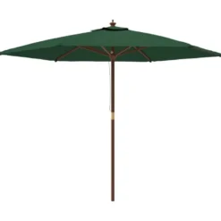 vidaXL - Parasol - Groen - Hout