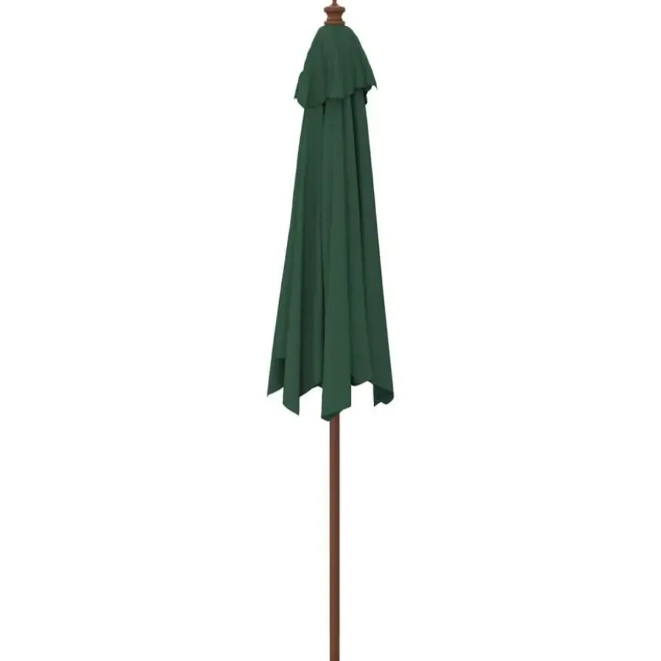 vidaXL - Parasol - Groen - Hout