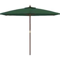 vidaXL - Parasol - Groen - Hout