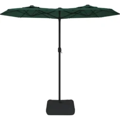 vidaXL - Parasol - Groen - Stof