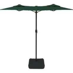 vidaXL - Parasol - Groen - Stof