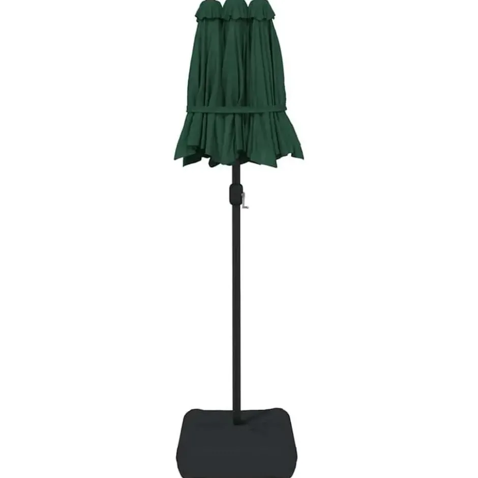 vidaXL - Parasol - Groen - Stof