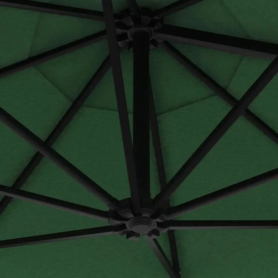 vidaXL - Parasol - Groen - Stof