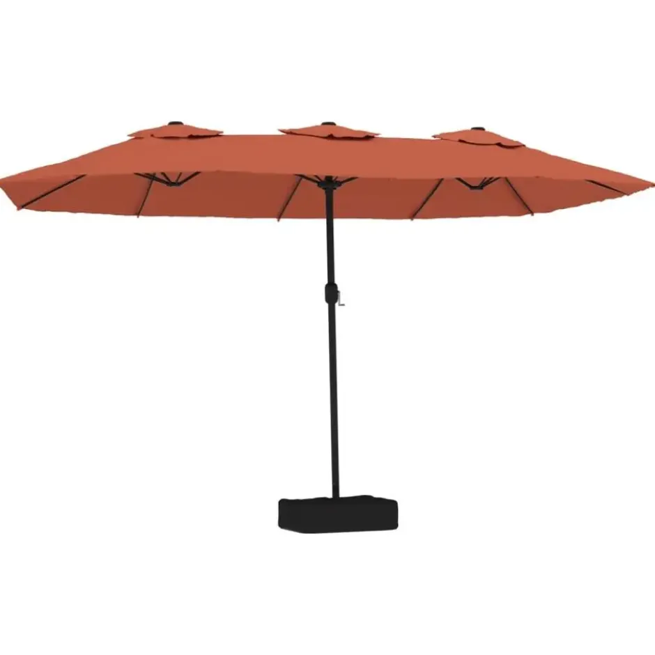 vidaXL - Parasol - Oranje - Stof
