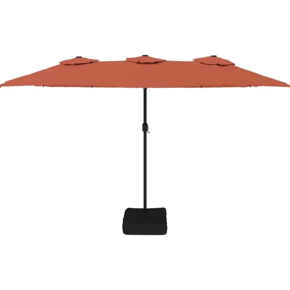 vidaXL - Parasol - Oranje - Stof