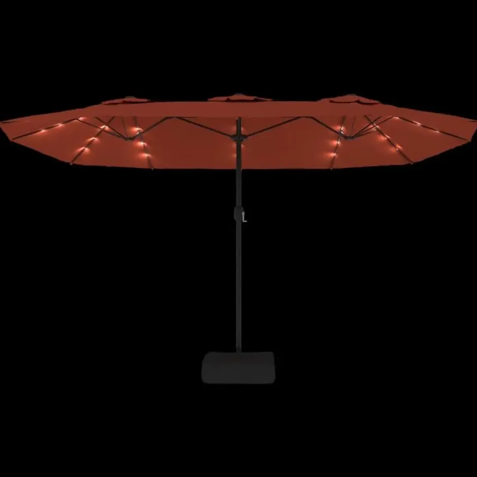 vidaXL - Parasol - Oranje - Stof