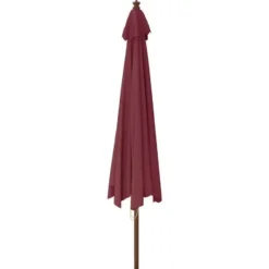 vidaXL - Parasol - Rood - Hout