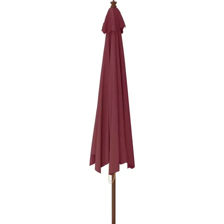 vidaXL - Parasol - Rood - Hout