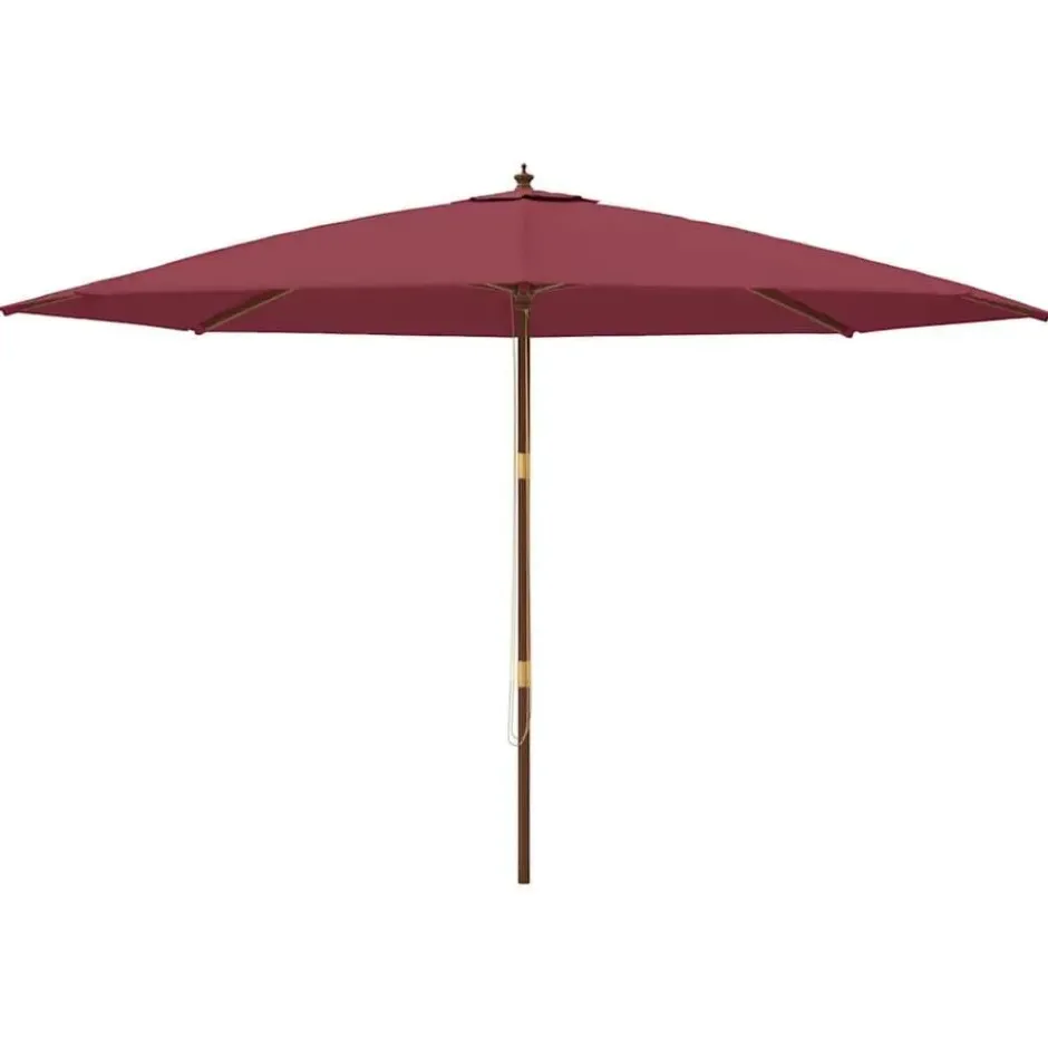 vidaXL - Parasol - Rood - Hout