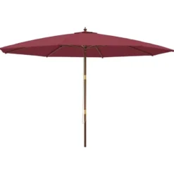 vidaXL - Parasol - Rood - Hout