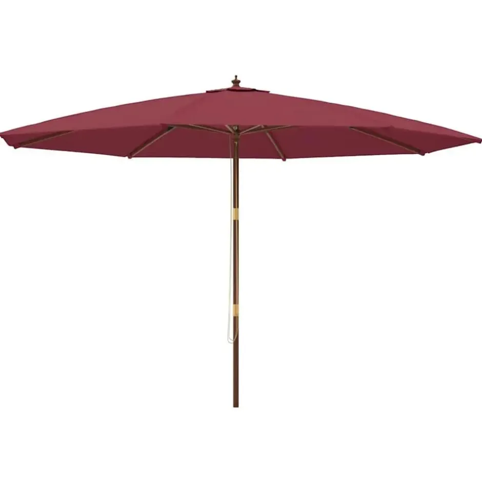 vidaXL - Parasol - Rood - Hout