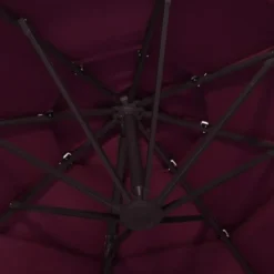 vidaXL - Parasol - Rood - Polyester