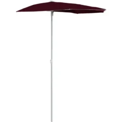 vidaXL - Parasol - Rood - Stof