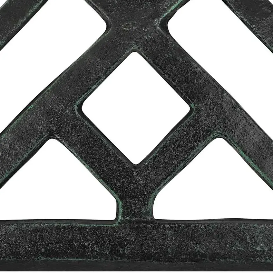 vidaXL - Parasolvoet - Groen - Gietijzer - 44 x 44 x 31 cm