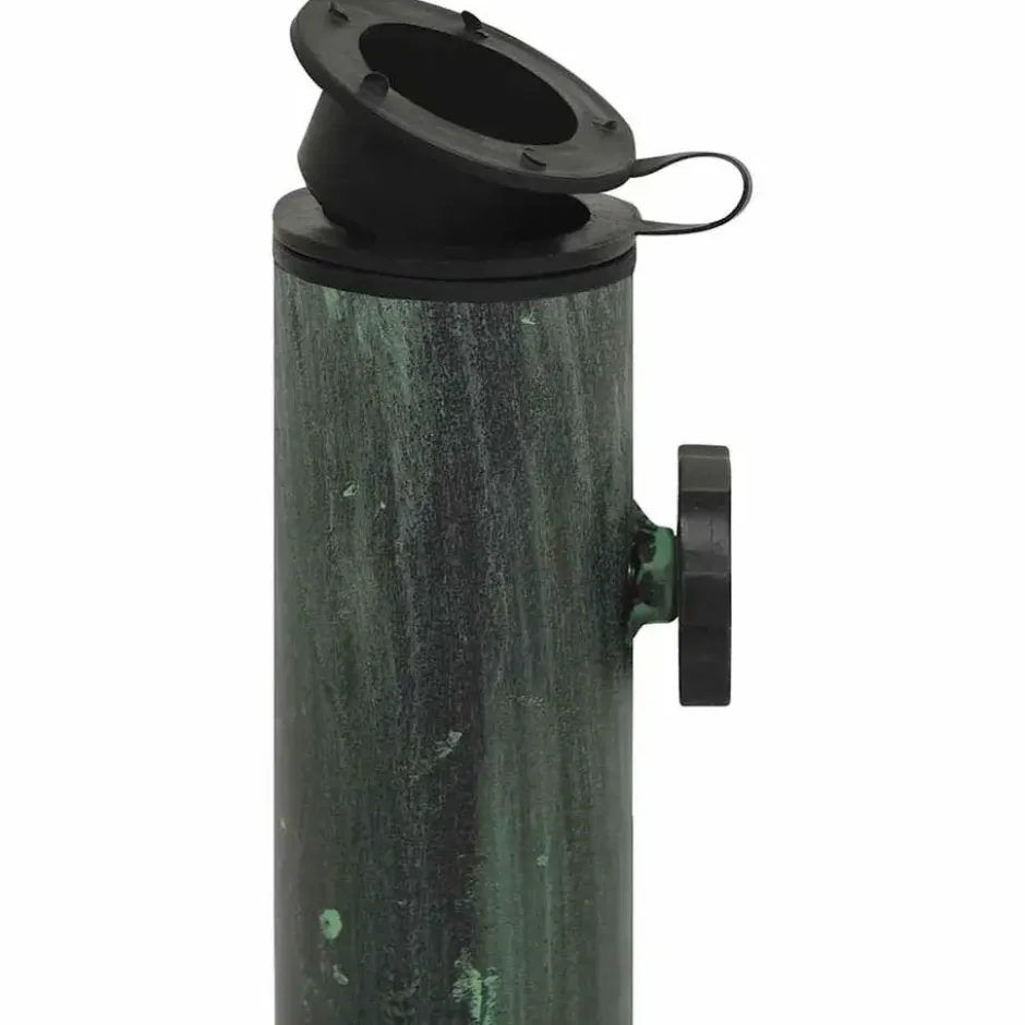 vidaXL - Parasolvoet - Groen - Gietijzer - 44 x 44 x 31 cm