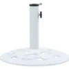 vidaXL - Parasolvoet - Wit - Gietijzer - 40 x 40 x 32 cm