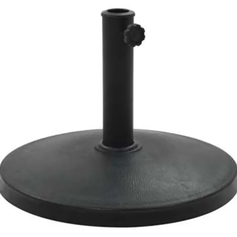 vidaXL - Parasolvoet - Zwart - Polyresin