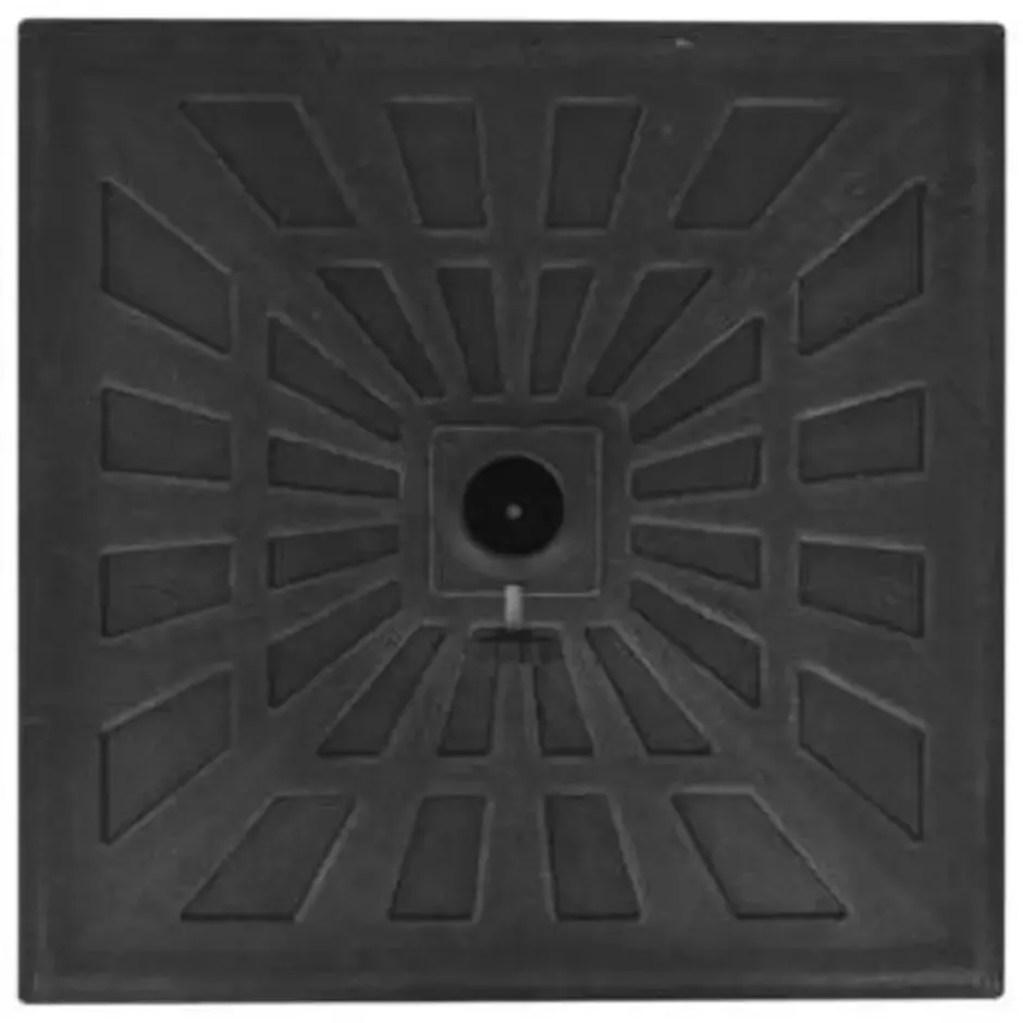 vidaXL - Parasolvoet - Zwart - Staal