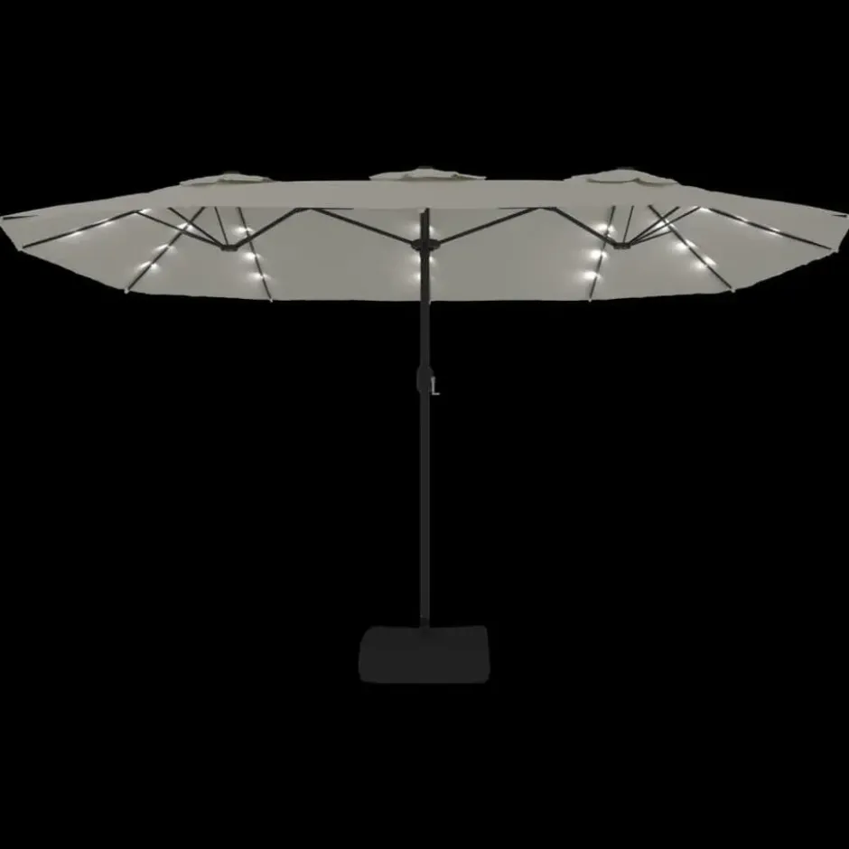 vidaXL - Parasol - Wit - Stof